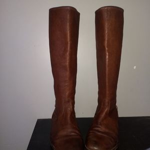 *SOLD* FRYE Melissa backzip tall boots with snaps!